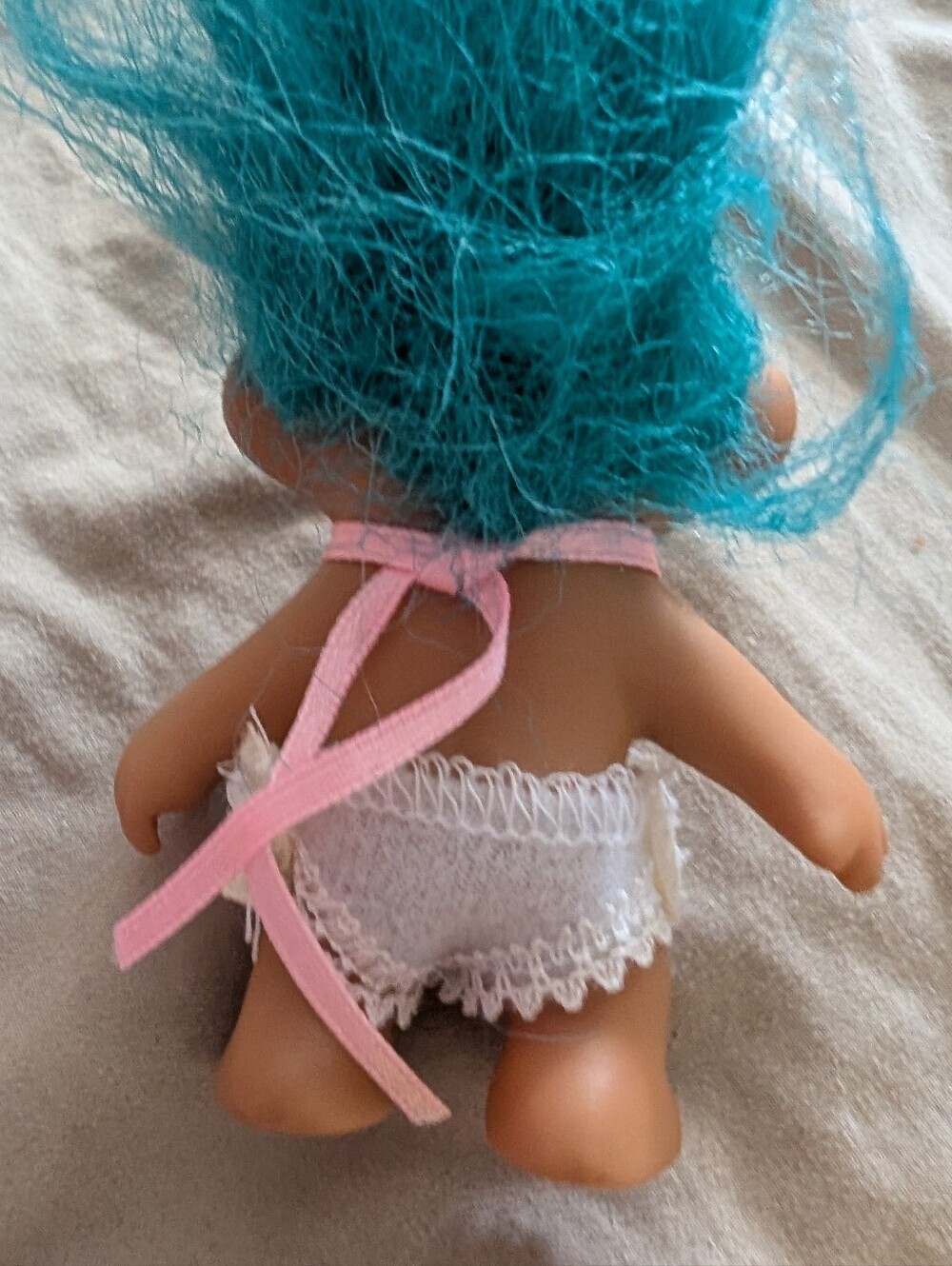 Vintage 90s Baby Troll Doll Twin Set Diapers & Bibs - Picture 5 of 11